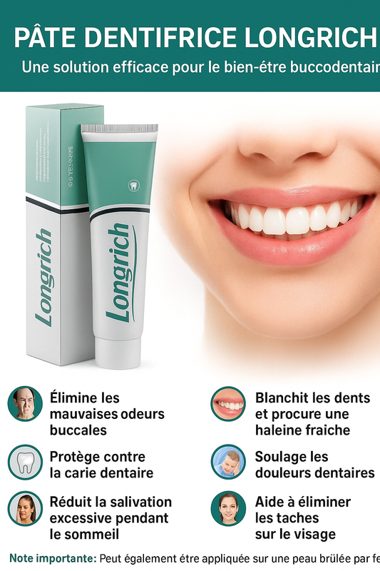 Longrish dentifrice